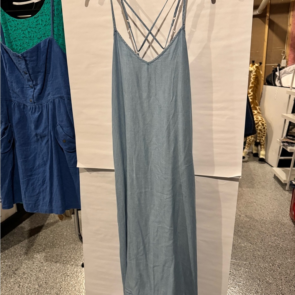 GAP Chambray Backless Dress